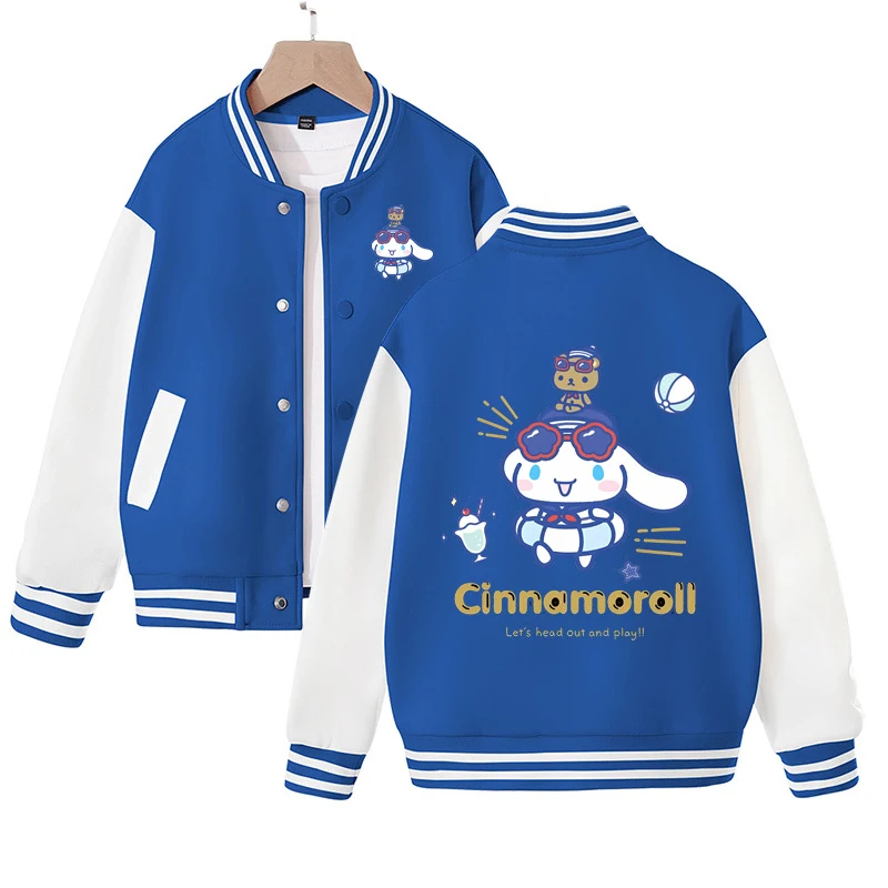 Kawaii MINISO Anime Cinnamoroll Spring Autumn New Loose Sports Baseball Uniform Cute Cartoon Woman Jacket Birthday Girl Gift
Kawaii MINISO Anime Cinnamoroll Spring Autumn New Loose Sports Baseball Uniform Cute Cartoon Woman Jacket Birthday Girl Gift