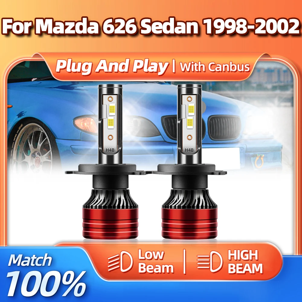 H4 Canbus LED Headlamps 20000LM 120W Car Headlight Bulb 6000K 12V Auto Light For Mazda 626 Sedan 1998 1999 2000 2001 2002
H4 Canbus LED Headlamps 20000LM 120W Car Headlight Bulb 6000K 12V Auto Light For Mazda 626 Sedan 1998 1999 2000 2001 2002