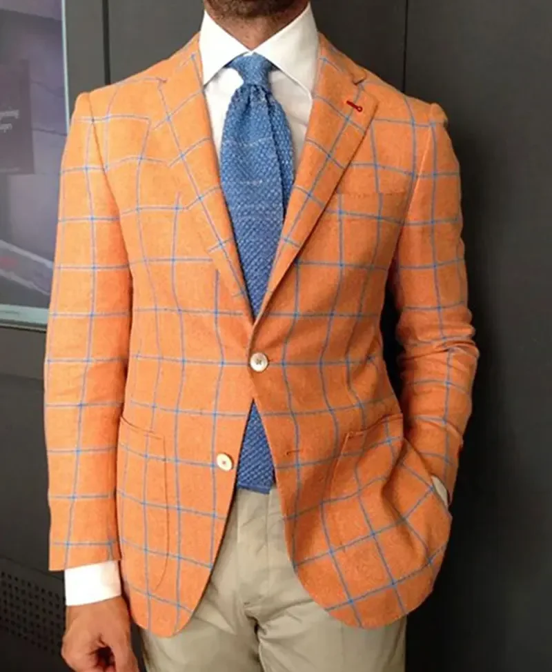 Men Casual Plaid Print Notch Lapel Two Button Blazer Suit Slim Fit Business Suits Wedding Suit Costume
Men Casual Plaid Print Notch Lapel Two Button Blazer Suit Slim Fit Business Suits Wedding Suit Costume