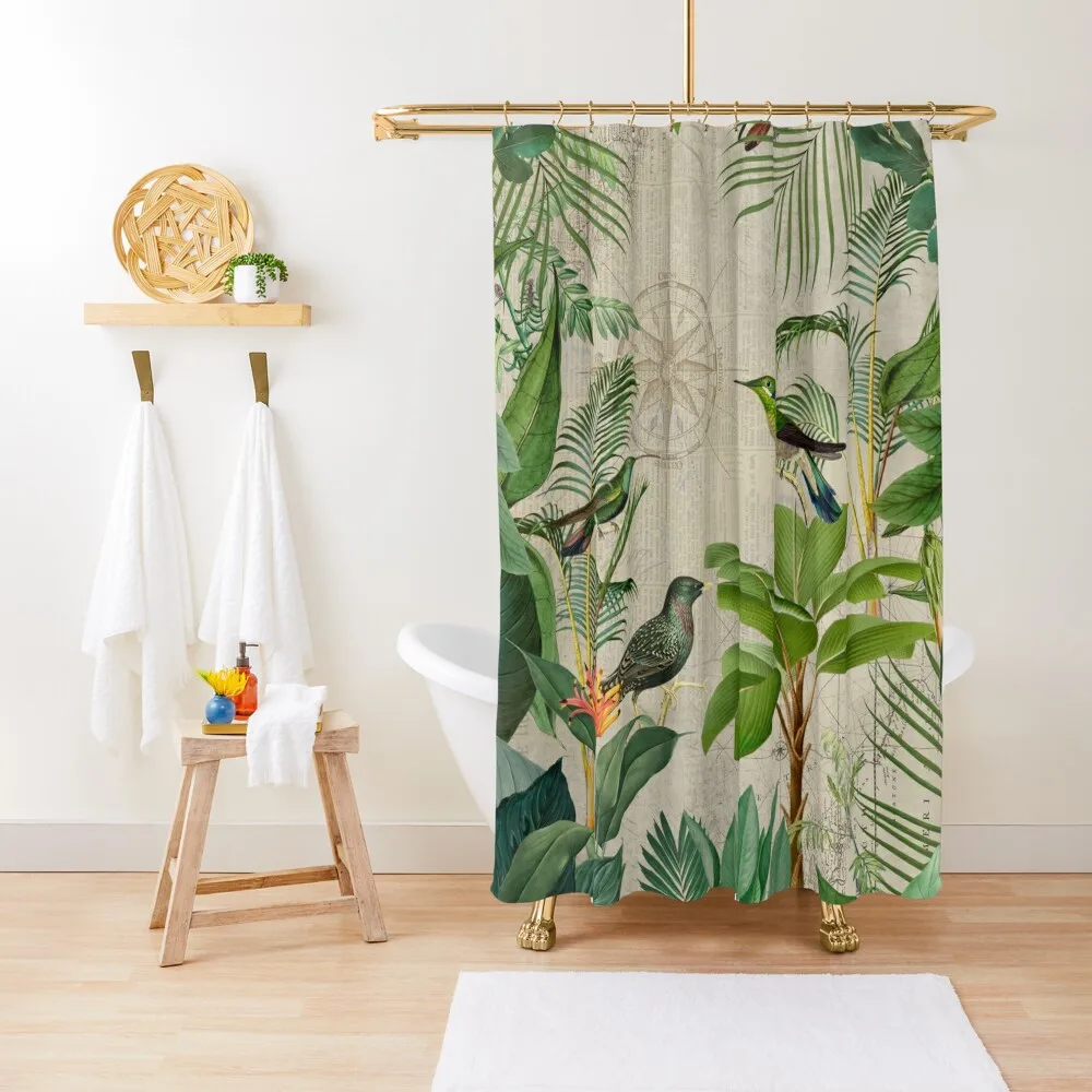 

JourneyTo The Paradise Of Birds Shower Curtain Bathroom Curtain For Shower Curtain Shower Anime Shower Curtain