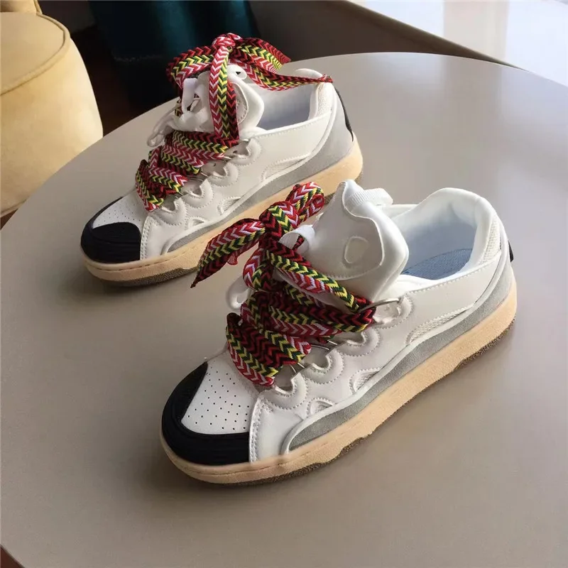 2022 Flat Thick Sole Running Shoes Women Mixed Color Patchwork Lover Casual Shoes Spring Autumn Outdoor Sneakers Unisex 35-45
2022 Flat Thick Sole Running Shoes Women Mixed Color Patchwork Lover Casual Shoes Spring Autumn Outdoor Sneakers Unisex 35-45