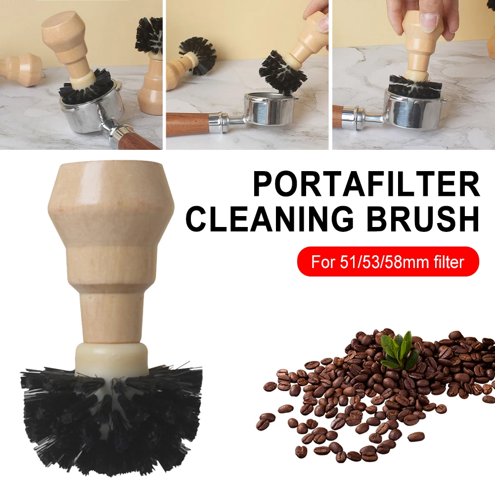 Coffee Filter Brush Hard Bristles Wooden Handle Portafilter Cleaning Brush Espresso Portafilter Basket Cleaner for 51/53/54/58mm
Coffee Filter Brush Hard Bristles Wooden Handle Portafilter Cleaning Brush Espresso Portafilter Basket Cleaner for 51/53/54/58mm