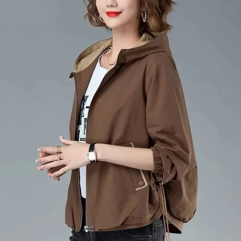 COKAL new women's jacket Casual hooded trench coat Fashion trend Warm coat zipper lightweight luxury outerwear clothing
COKAL new women's jacket Casual hooded trench coat Fashion trend Warm coat zipper lightweight luxury outerwear clothing
