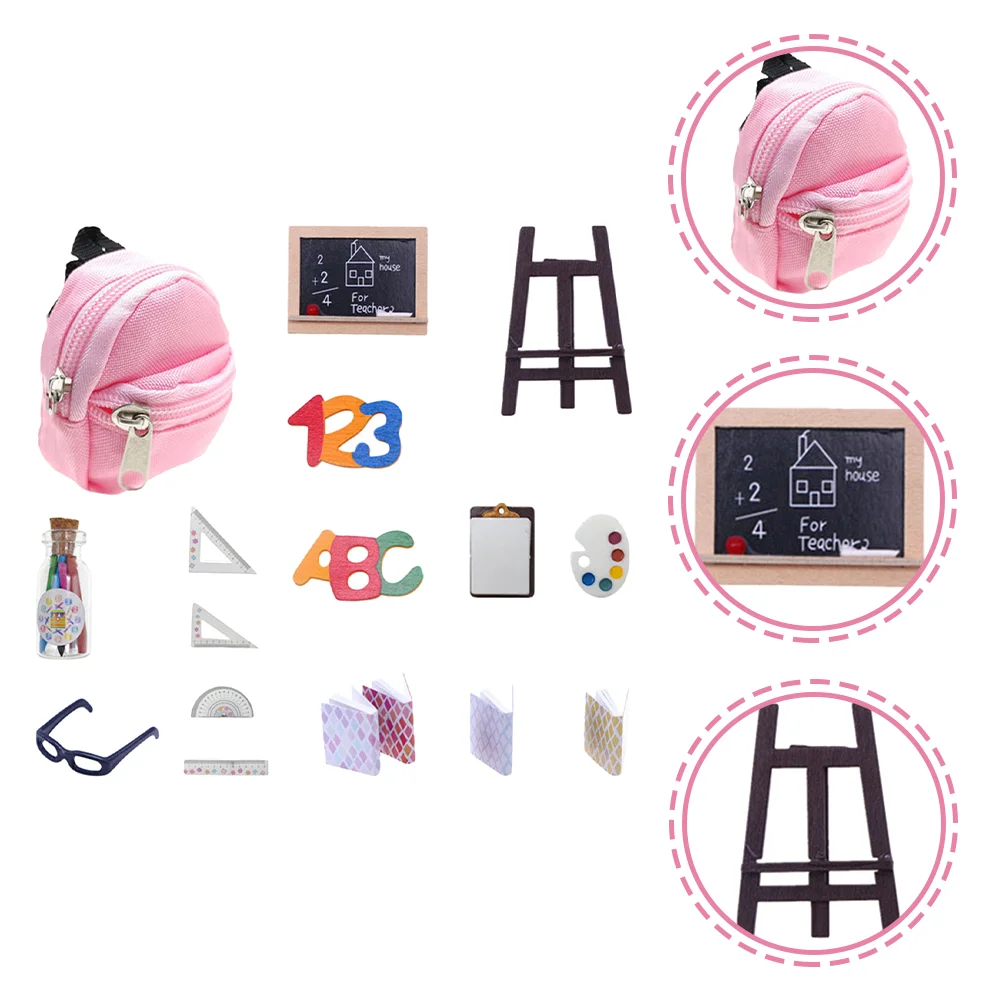 Dollhouse Stationery Mini Toys for Girls Backpack Miniature Books Crafts School Stuff Set Supplies Dolls Playset Wood Campus
Dollhouse Stationery Mini Toys for Girls Backpack Miniature Books Crafts School Stuff Set Supplies Dolls Playset Wood Campus
