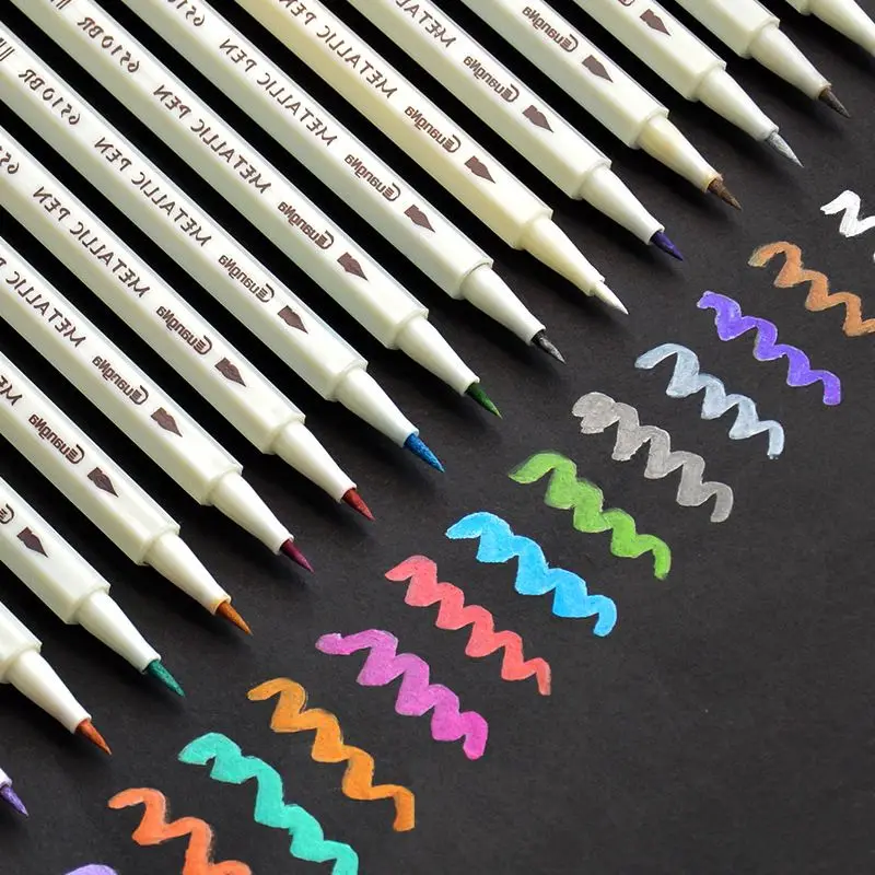 10pcs Metallic Color Calligraphy Pen Artist Brush DIY Ceramics Sculpture Painting Student Drawing Stationery Gift
10pcs Metallic Color Calligraphy Pen Artist Brush DIY Ceramics Sculpture Painting Student Drawing Stationery Gift