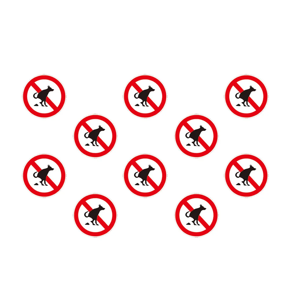 

Sign No Dog Sticker Poop Pet Pooping Signs Yard Decal Warning Peeing Pee Waste Lawn Funny Pets Window Allowed Car Dogs Business