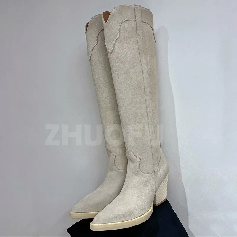 Women Long Boots Autumn Winter Cow Suede Material Upper Solid Color Female Boots Fashion Versatile High Heel Shoes Free Shipping
Women Long Boots Autumn Winter Cow Suede Material Upper Solid Color Female Boots Fashion Versatile High Heel Shoes Free Shipping