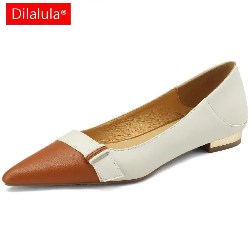 Dilalula Pointed Toe Low Heels Women Pumps Concise Fashion Mixed Colors Genuine Leather Spring Summer Office Casual Shoes Woman
Dilalula Pointed Toe Low Heels Women Pumps Concise Fashion Mixed Colors Genuine Leather Spring Summer Office Casual Shoes Woman