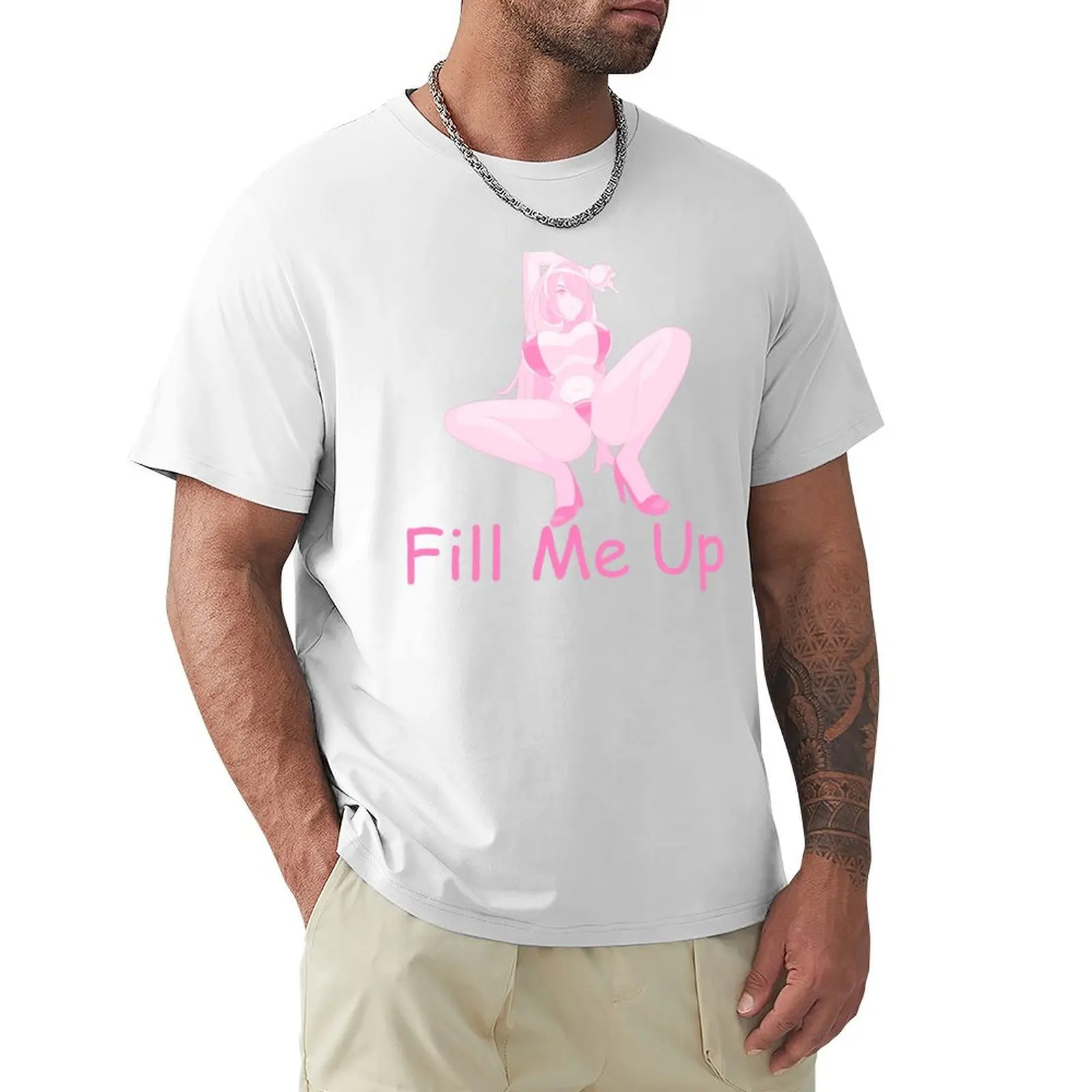 Fill me up anime girl T-shirt anime clothes customs design your own mens clothing
Fill me up anime girl T-shirt anime clothes customs design your own mens clothing