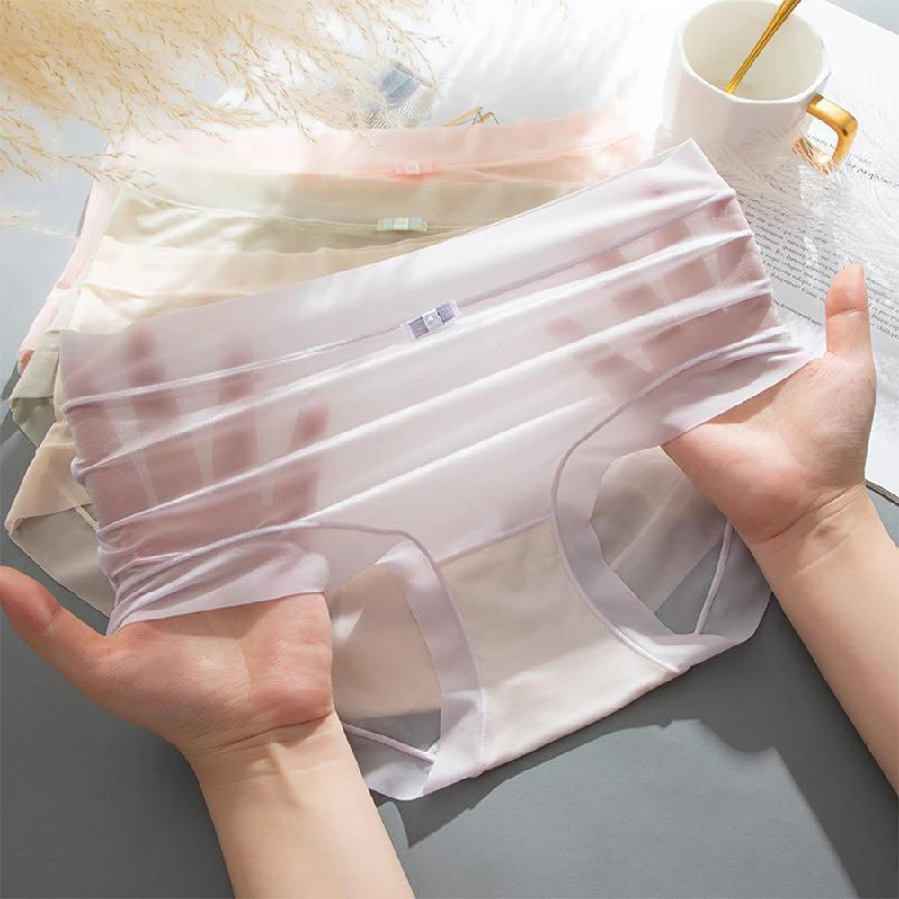 Womens Ultra-Thin Transparent Briefs Ice Silk See Through Breathable Lingerie Seamlesss Soft Underwear Solid Fast Dry Knickers
Womens Ultra-Thin Transparent Briefs Ice Silk See Through Breathable Lingerie Seamlesss Soft Underwear Solid Fast Dry Knickers