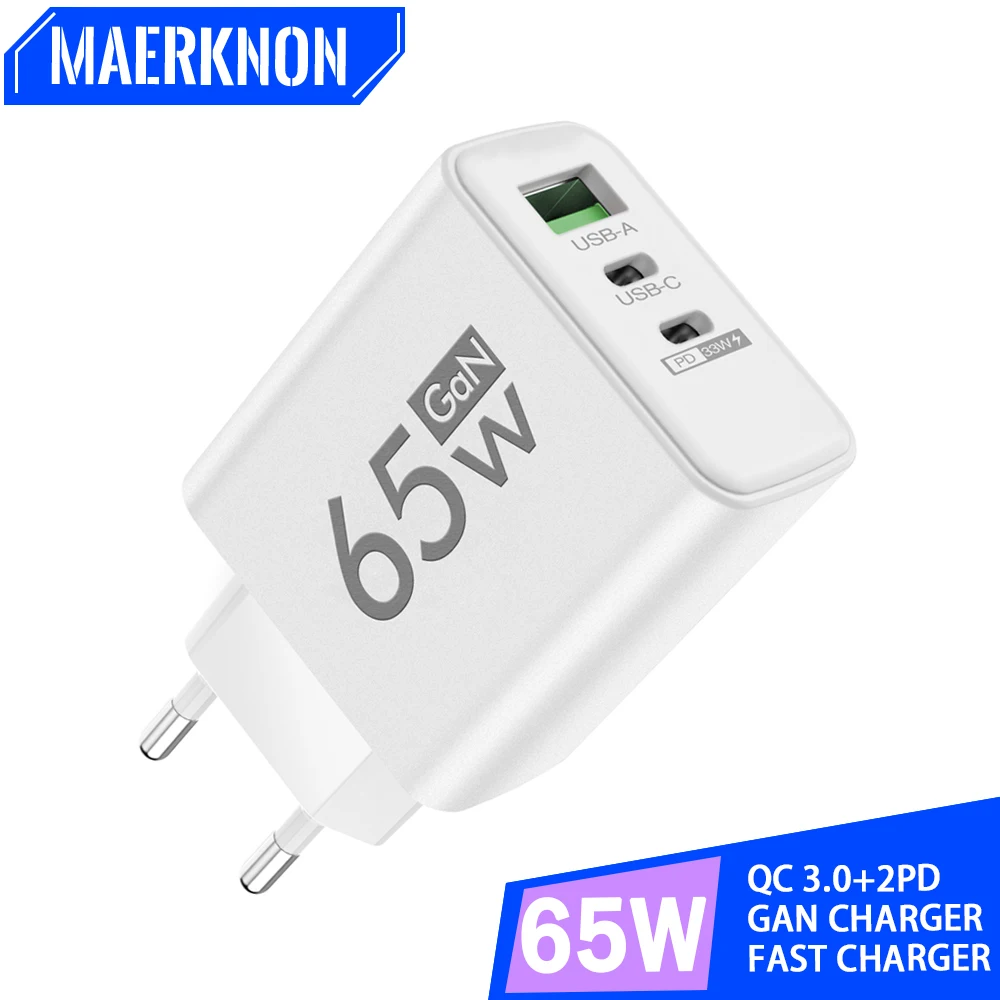 65W USB PD Charger Fast Charge Type C Wall Charger For iPhone Xiaomi Samsung Huawei Quick Charge 3.0 USB C Phone Charger Adapter
65W USB PD Charger Fast Charge Type C Wall Charger For iPhone Xiaomi Samsung Huawei Quick Charge 3.0 USB C Phone Charger Adapter