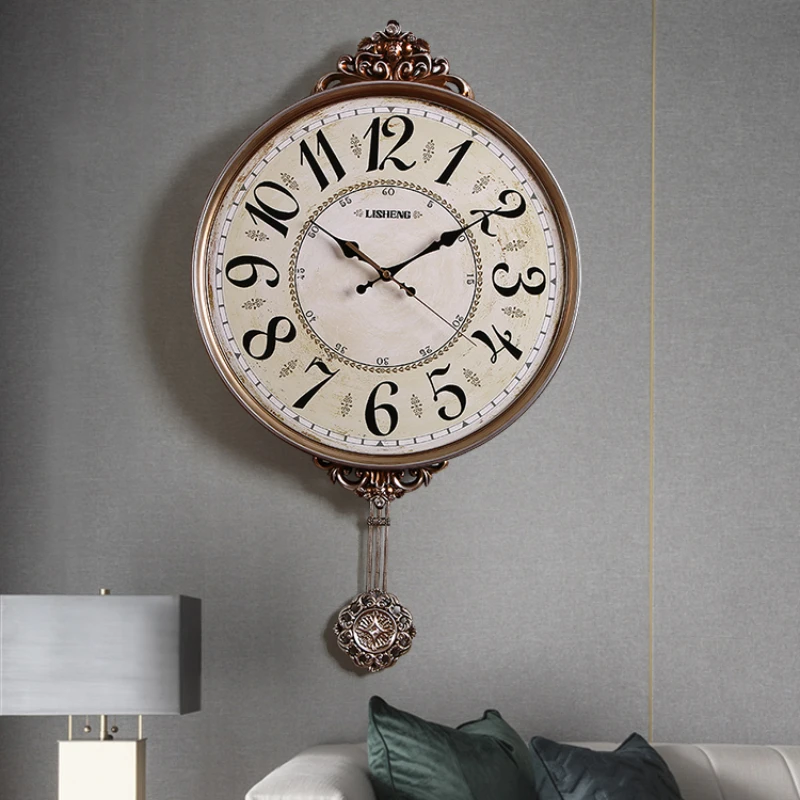 Clock wall clock living room American personality creative fashion European simple atmosphere household Nordic silent wall clock
Clock wall clock living room American personality creative fashion European simple atmosphere household Nordic silent wall clock
