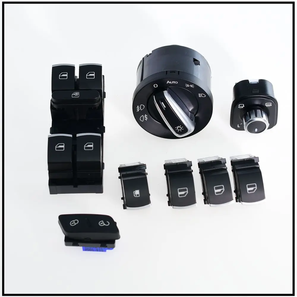 8Pcs/lot Window Headlight Auto Mirror Tailgate Fuel Door Switch Button For VW Passat B6 Tiguan 1K0962125B 5ND959565A 5ND941431B
8Pcs/lot Window Headlight Auto Mirror Tailgate Fuel Door Switch Button For VW Passat B6 Tiguan 1K0962125B 5ND959565A 5ND941431B