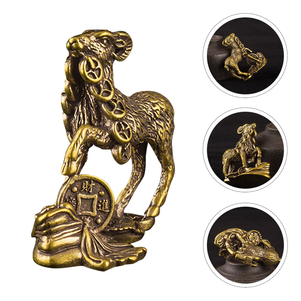 Tea Pet Ornament Creative Goat Decor Holiday Accessory Figurines Desktop Copper Craft Vintage
Tea Pet Ornament Creative Goat Decor Holiday Accessory Figurines Desktop Copper Craft Vintage