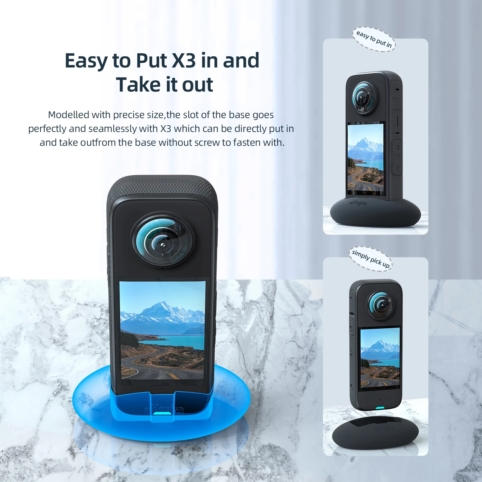 Silicone Base for Insta360 X3 Panoramic Camera Reliable Protection Against Scratches Stable Fit Easy Installation
Silicone Base for Insta360 X3 Panoramic Camera Reliable Protection Against Scratches Stable Fit Easy Installation