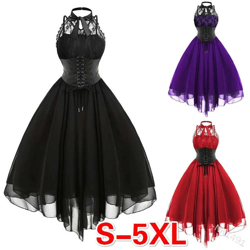 2023 Spring Summer New Women's Hanging Neck Waist-Controlled Lace-up Retro Court Sleeveless Lace Chiffon Dress
2023 Spring Summer New Women's Hanging Neck Waist-Controlled Lace-up Retro Court Sleeveless Lace Chiffon Dress