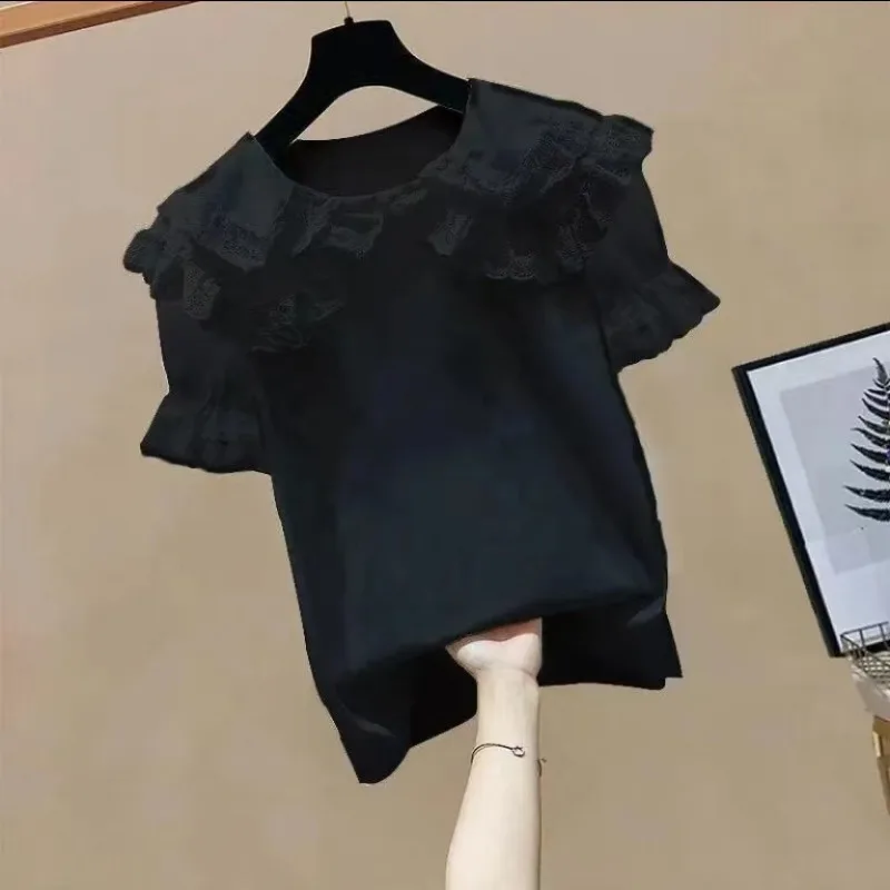 Ruffles Lace Blouse White 2024 Short Sleeve Spring Autumn Baby Toddler Teen Girls Sleeve School Girl Shirt Kids Pullover Tops
Ruffles Lace Blouse White 2024 Short Sleeve Spring Autumn Baby Toddler Teen Girls Sleeve School Girl Shirt Kids Pullover Tops