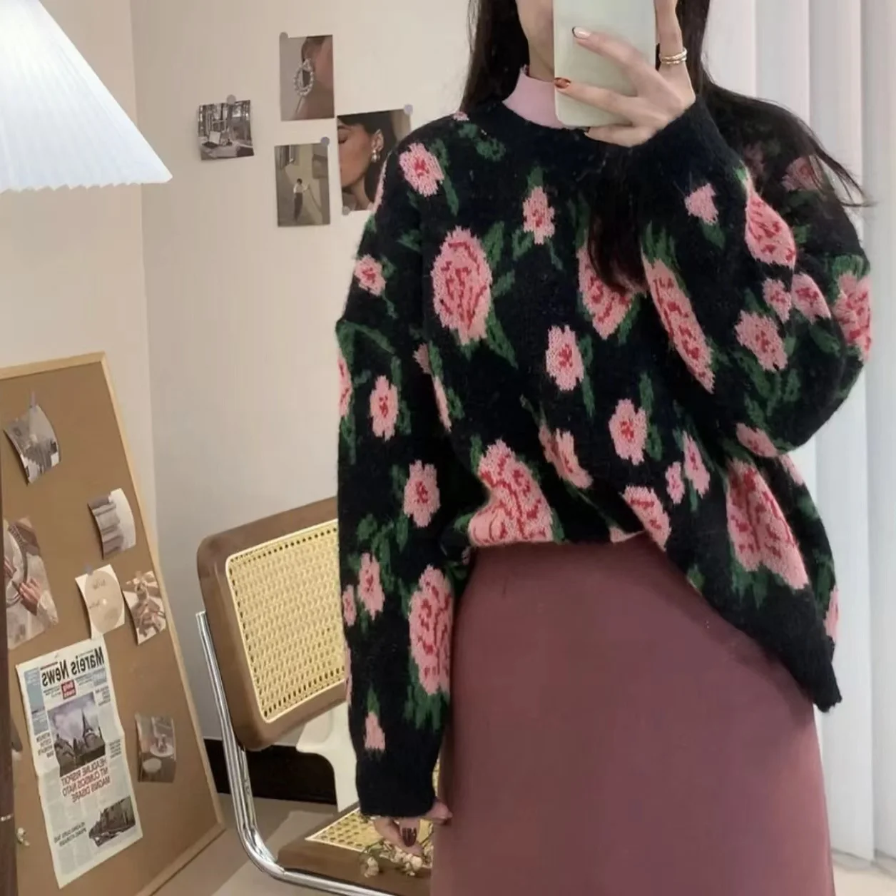 2023 Women Autumn Winter Retro Flower Sweater Tops Female Loose Long Sleeve Jumpers Ladies O-neck Knitted Pullover Tops A315
2023 Women Autumn Winter Retro Flower Sweater Tops Female Loose Long Sleeve Jumpers Ladies O-neck Knitted Pullover Tops A315