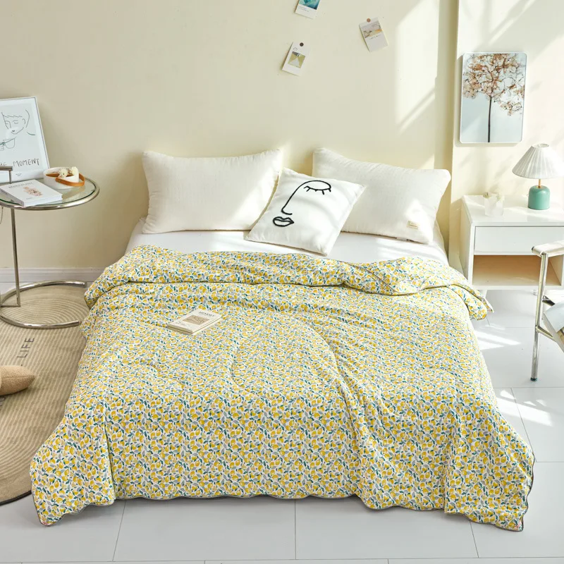 Quilts Summer Cool Air Conditioning Thin Comforter Single Double Fluffy Cotton Blankets Comfortable Machine Washable On The Bed
Quilts Summer Cool Air Conditioning Thin Comforter Single Double Fluffy Cotton Blankets Comfortable Machine Washable On The Bed
