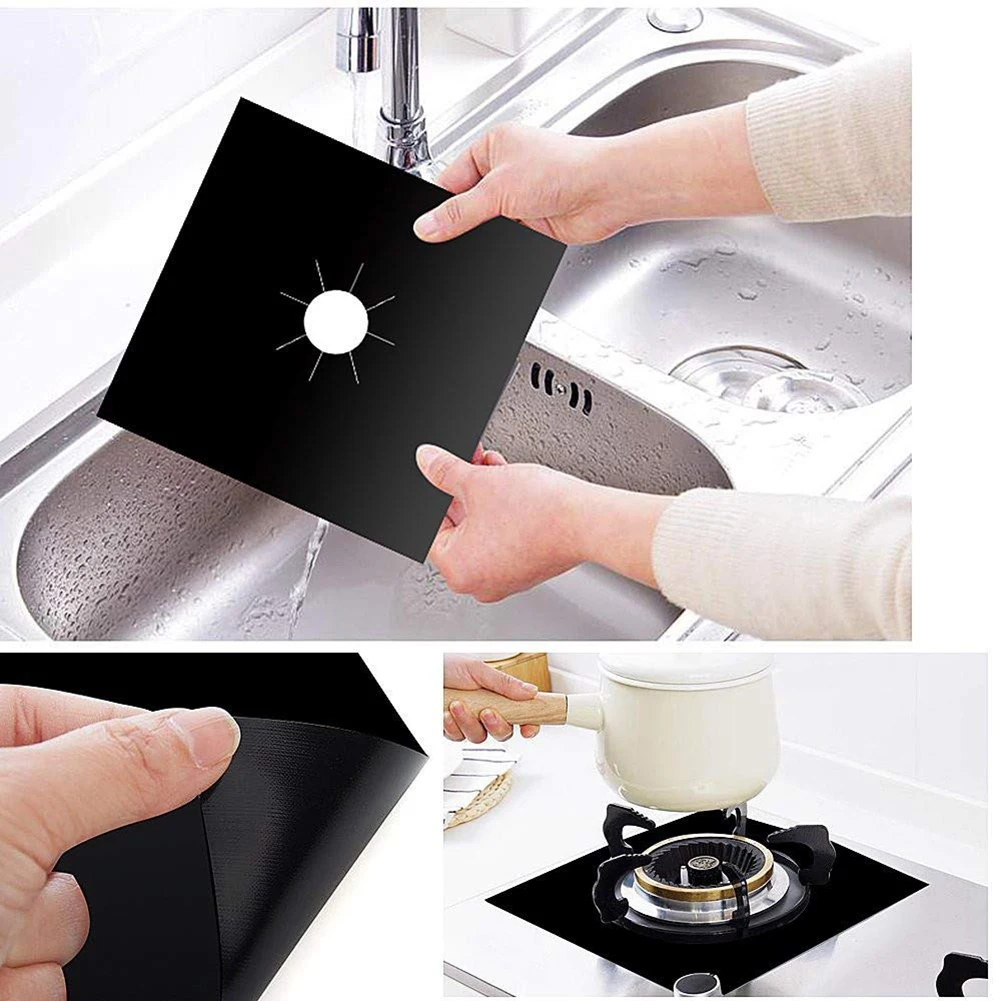 4pcs Gas Stove Protector Cooker Cover Liner Clean Mat Pad Reusable Oil-proof Gas Stove Stovetop Protector Cookware Accessories
4pcs Gas Stove Protector Cooker Cover Liner Clean Mat Pad Reusable Oil-proof Gas Stove Stovetop Protector Cookware Accessories