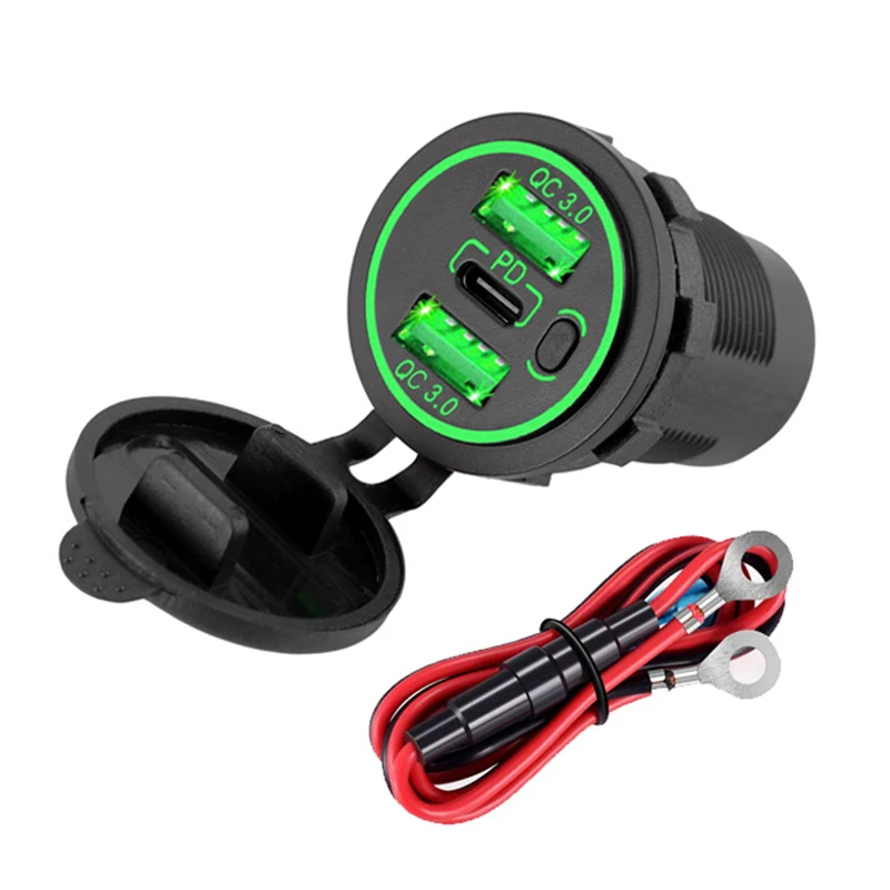 12 В/24 В, несколько USB, 36 Вт, PD, двойные порты QC3.0 с переключателем, быстрый автомобильный адаптер для автомобиля, лодки, морского грузовика, гольфа, RV, мотоцикла
12 В/24 В, несколько USB, 36 Вт, PD, двойные порты QC3.0 с переключателем, быстрый автомобильный адаптер для автомобиля, лодки, морского грузовика, гольфа, RV, мотоцикла