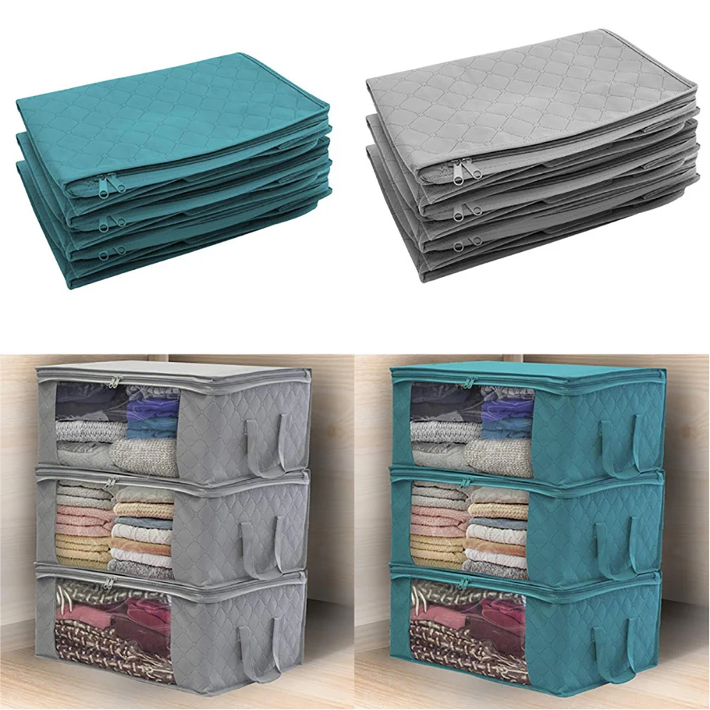 Foldable Clothes Quilt Blanket Non-woven Folding Storage Bag Moisture Dust Proof Quilt Organizer Box Closet Organizer Box
Foldable Clothes Quilt Blanket Non-woven Folding Storage Bag Moisture Dust Proof Quilt Organizer Box Closet Organizer Box