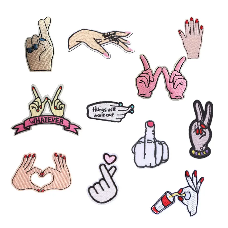 Sexy Hand Patch Sticker Iron on Clothes DIY Handsome Heat Transfer Applique Embroidered Application Cloth Fabric Sequin Patches
Sexy Hand Patch Sticker Iron on Clothes DIY Handsome Heat Transfer Applique Embroidered Application Cloth Fabric Sequin Patches