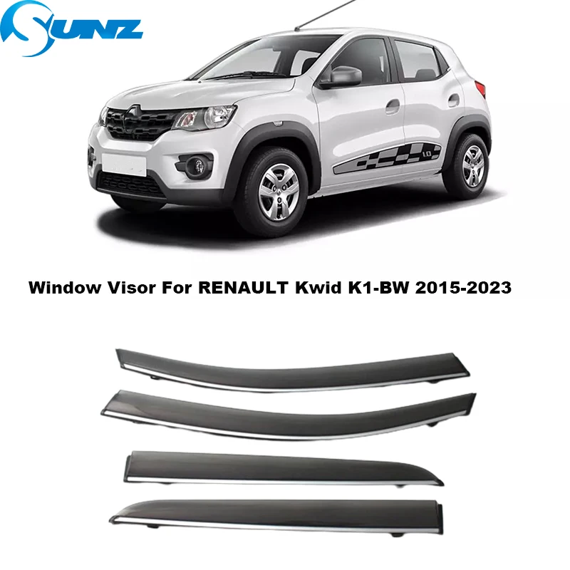 

Side Window Deflector For Renault Kwid K1-BW 2015 2016 2017 2018 2019 2020 2021 2022 2023 Car Window Vent Visor Sun Rain Guard