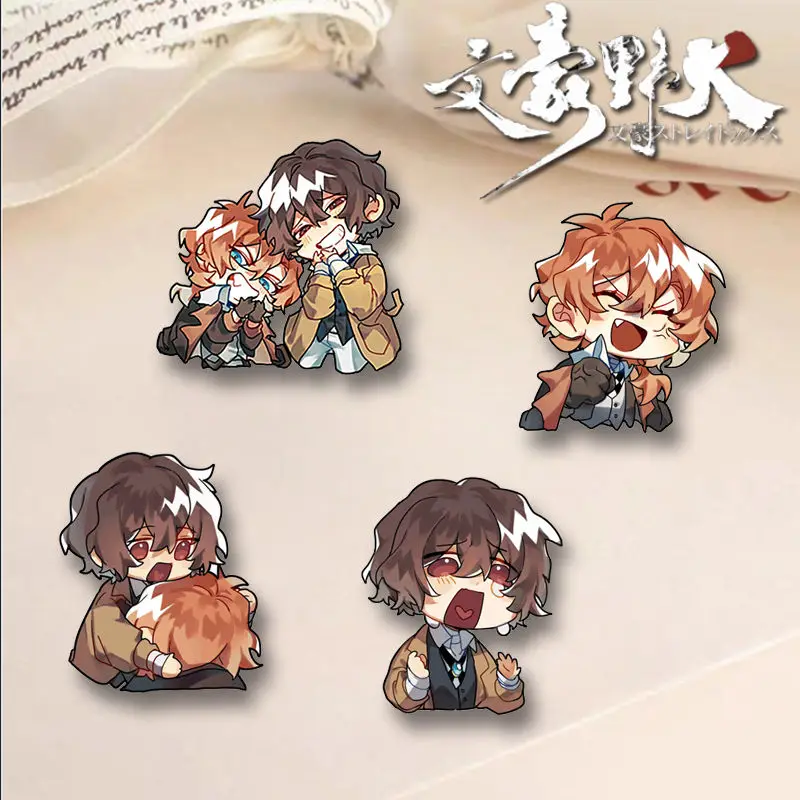 Anime Bungo Stray Dogs Osamu Dazai Nakahara Chuya Cos Brooch Pin Backpack Decoration Cosplay Lapel Pins Fans Gift
Anime Bungo Stray Dogs Osamu Dazai Nakahara Chuya Cos Brooch Pin Backpack Decoration Cosplay Lapel Pins Fans Gift
