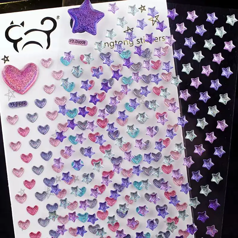 3PCS Children 3D Gems Earing Stickers Heart Shape Glitter Crystal Makeup Toys Decor Rhinestone Girls Scrapbooking Reward Sticker
3PCS Children 3D Gems Earing Stickers Heart Shape Glitter Crystal Makeup Toys Decor Rhinestone Girls Scrapbooking Reward Sticker