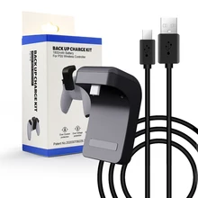 For PS5 Controller Rechargeable Battery Pack 1800mAh With LED Indicator Play And Back Up Charge Kit Stander
For PS5 Controller Rechargeable Battery Pack 1800mAh With LED Indicator Play And Back Up Charge Kit Stander