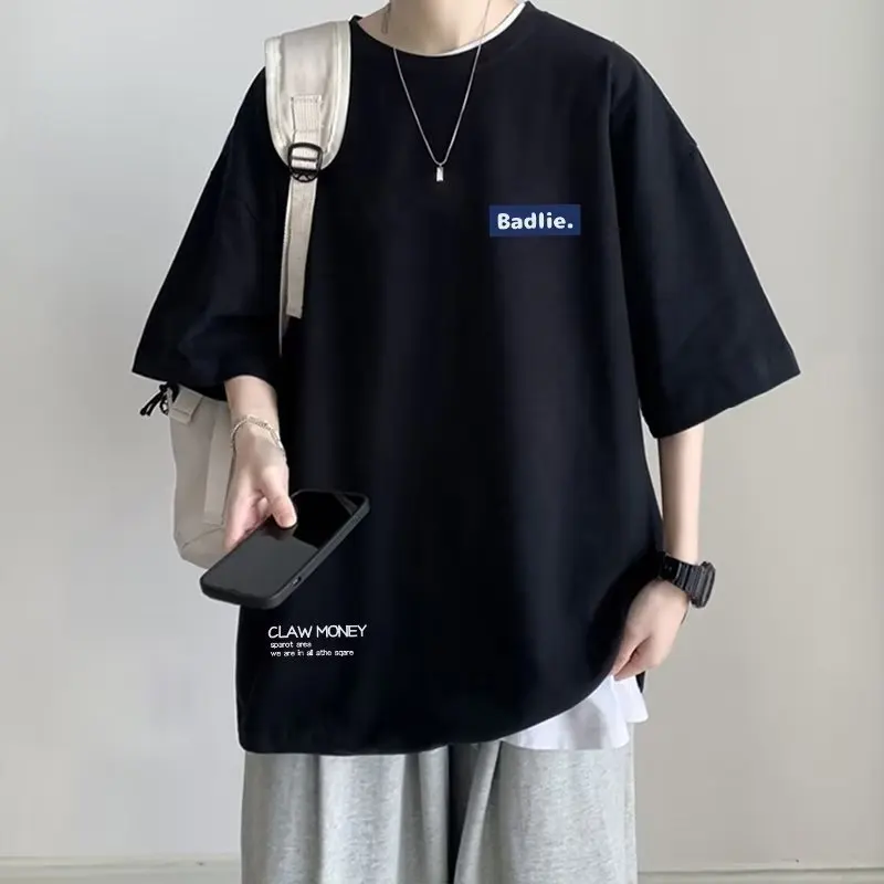 New trendy brand Korean short sleeved men T-shirt summer trend ins niche half sleeved T-shirt plus size men youth men clothing
New trendy brand Korean short sleeved men T-shirt summer trend ins niche half sleeved T-shirt plus size men youth men clothing
