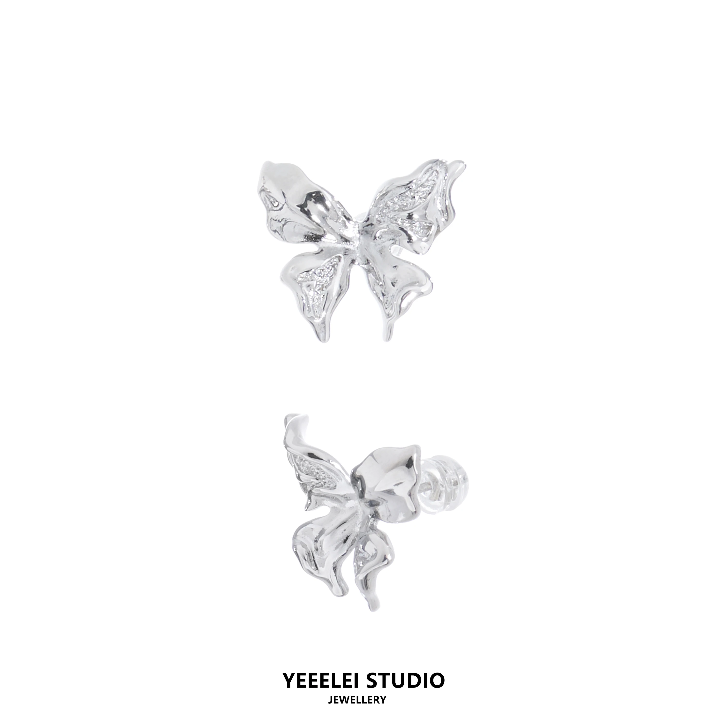 YEEELEI's original agile butterfly earrings for women with irregular texture, niche, high-end and light luxury earrings
YEEELEI's original agile butterfly earrings for women with irregular texture, niche, high-end and light luxury earrings