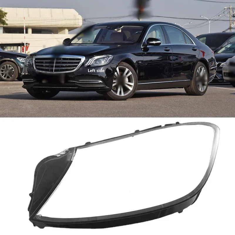 

Car Front Headlight Cover Lens Glass Headlamps Transparent Lampshade Lamp Shell Masks For Mercedes Benz S-Class 2018-2019