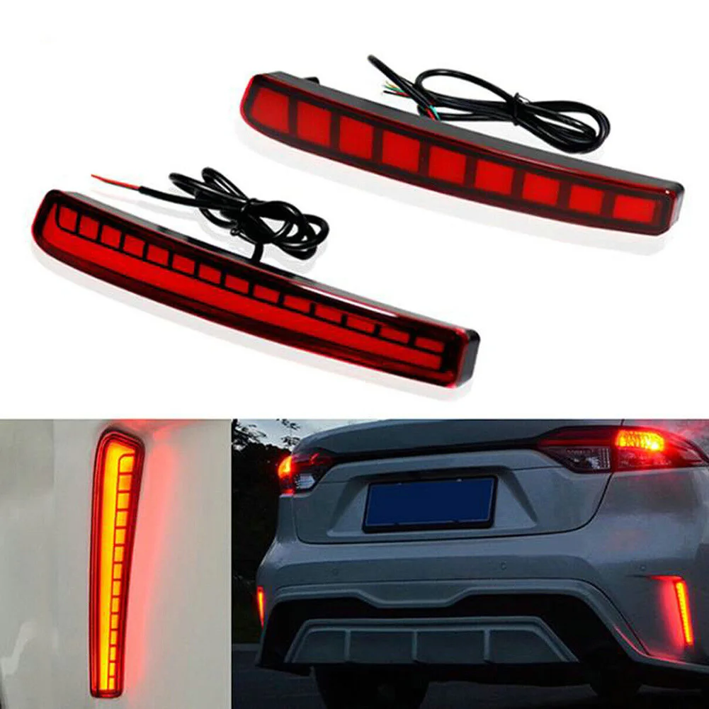 2PCS Led Rear Bumper Light Tail Reflector Stop Brake Turn Signal Lamp For Toyota For Corolla 2019- 2022 12V Car Accessories
2PCS Led Rear Bumper Light Tail Reflector Stop Brake Turn Signal Lamp For Toyota For Corolla 2019- 2022 12V Car Accessories