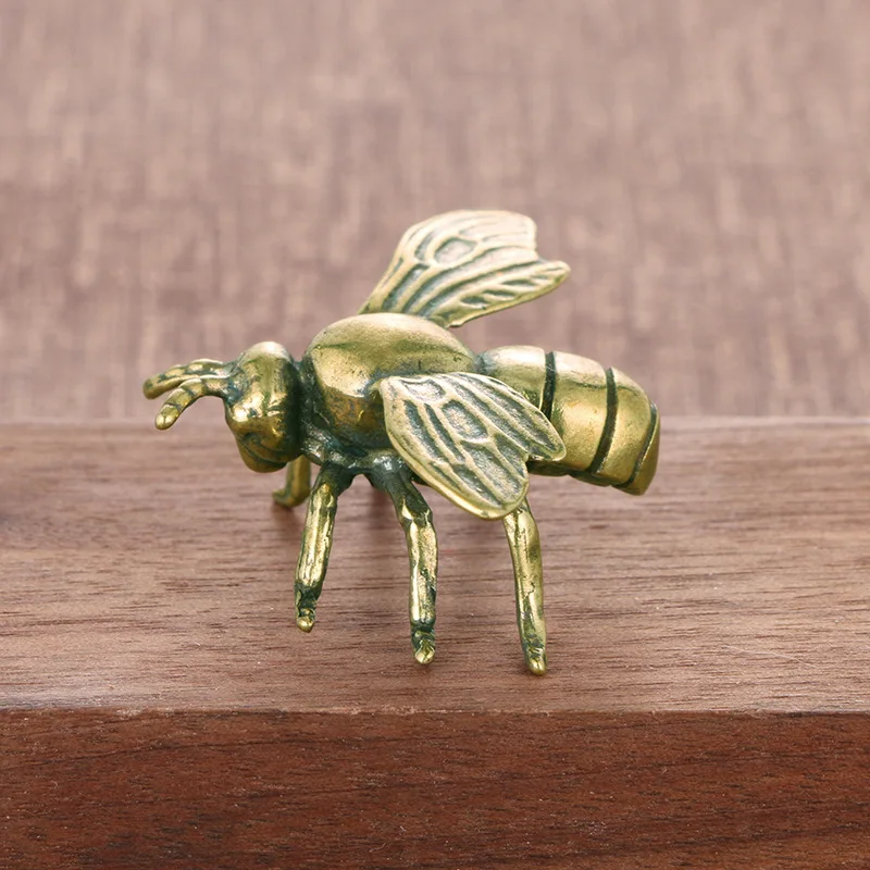 

Bee Handmade Pure Copper Antique Bronze Ware Study Office Decoration Handicrafts Collectible Ornaments Gifts Decoration Home