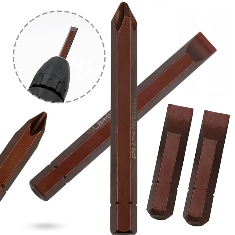Drill Bit Screwdriver Bits 40-80mm 4pcs 8mm Hex Shank Alloy Steel Druable Slotted Cross High Quality Alloy Steel
Drill Bit Screwdriver Bits 40-80mm 4pcs 8mm Hex Shank Alloy Steel Druable Slotted Cross High Quality Alloy Steel