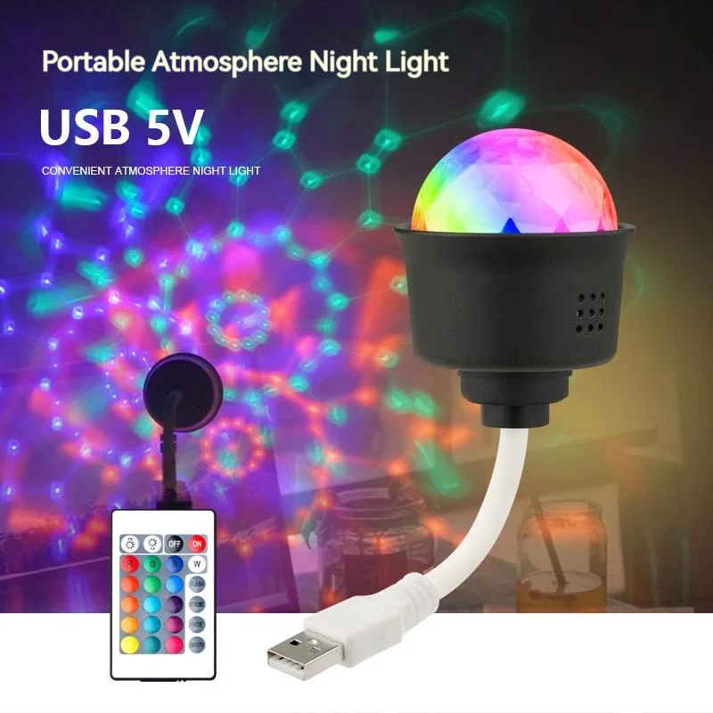 USB 7 Color LED Mini Atmosphere Light DJ Festive Party Christmas Decoration Projection Magic Ball Starlight
USB 7 Color LED Mini Atmosphere Light DJ Festive Party Christmas Decoration Projection Magic Ball Starlight