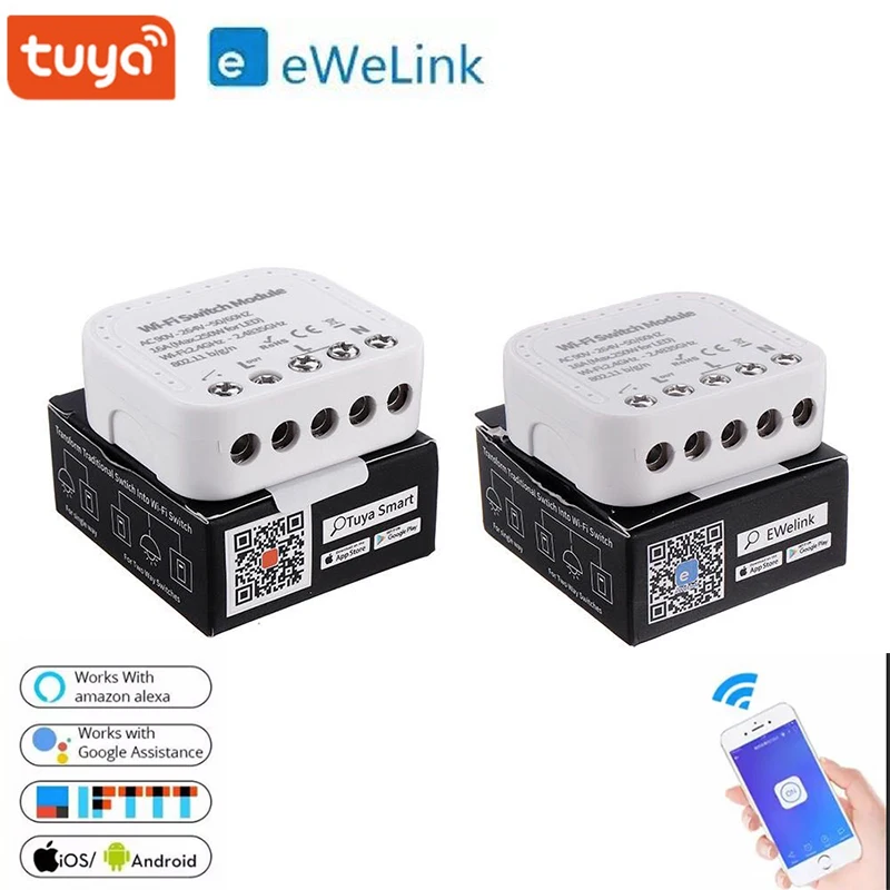 1-10 pcs Tuya Smart Wifi Switch Module DIY Breaker App Control 16A Support An External Smart Switch Works With Alexa Google Home
1-10 pcs Tuya Smart Wifi Switch Module DIY Breaker App Control 16A Support An External Smart Switch Works With Alexa Google Home