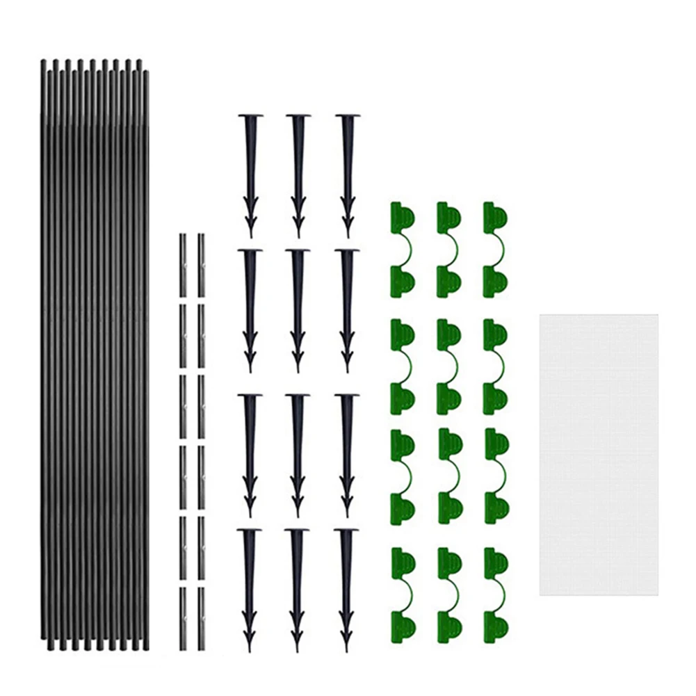 Outdoor Garden Greenhouse Plant Tunnel Support Frame Crop Protection Kit Fiber Rod Insect Net Arch Set Plant Cover Tools
Outdoor Garden Greenhouse Plant Tunnel Support Frame Crop Protection Kit Fiber Rod Insect Net Arch Set Plant Cover Tools