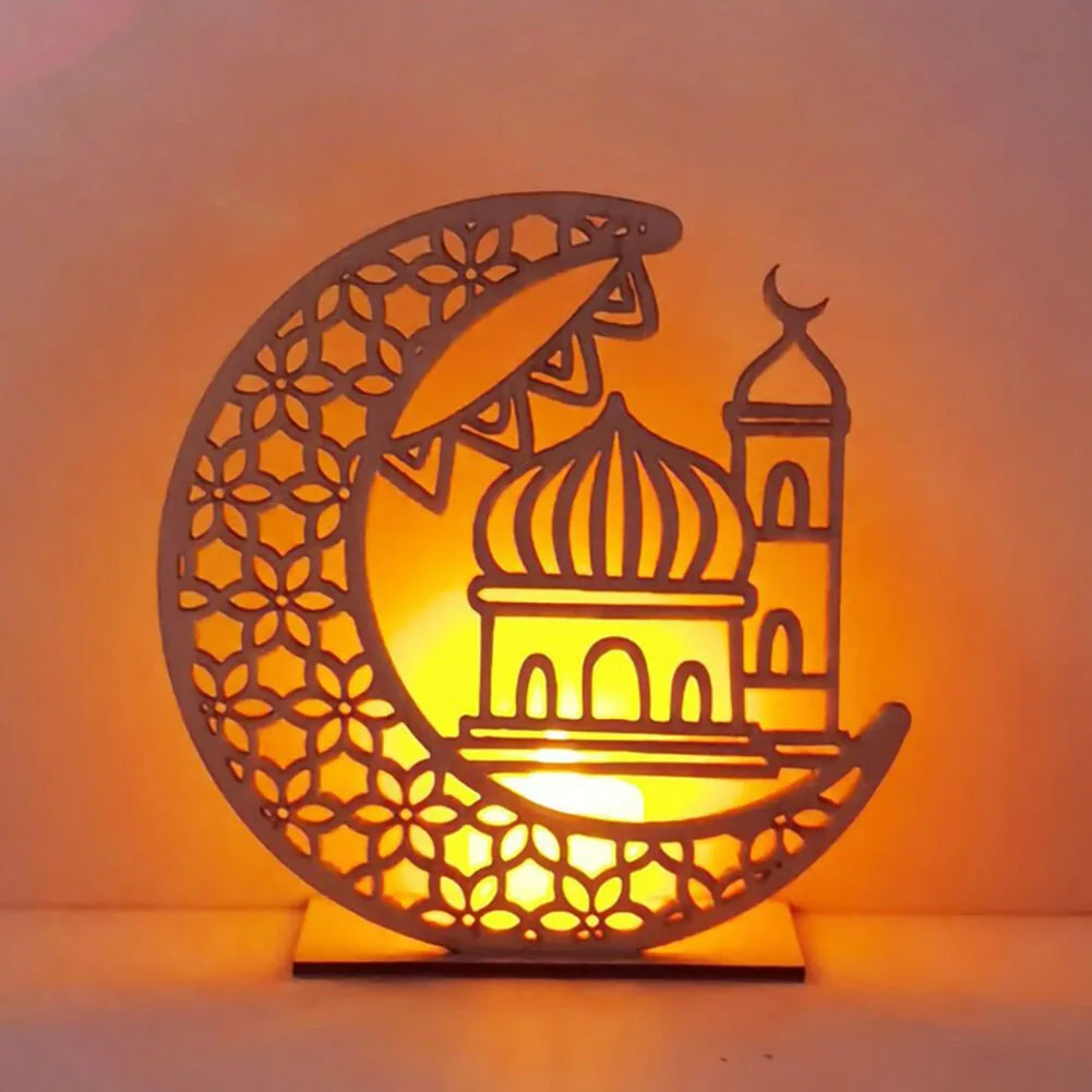 1pc Eid Mubarak Ramadan Wooden Candle Lights EID Gifts Tabletop Decor Craft Ornament For Home Islamic Muslim Party Decor
1pc Eid Mubarak Ramadan Wooden Candle Lights EID Gifts Tabletop Decor Craft Ornament For Home Islamic Muslim Party Decor
