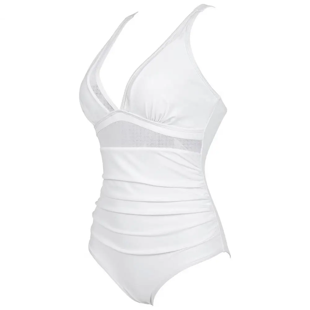 Deep V-neck One-piece Bikini Stylish Women's Bikini Set with Deep V Neck Mesh Patchwork High Waist for Beachwear for Ladies
Deep V-neck One-piece Bikini Stylish Women's Bikini Set with Deep V Neck Mesh Patchwork High Waist for Beachwear for Ladies