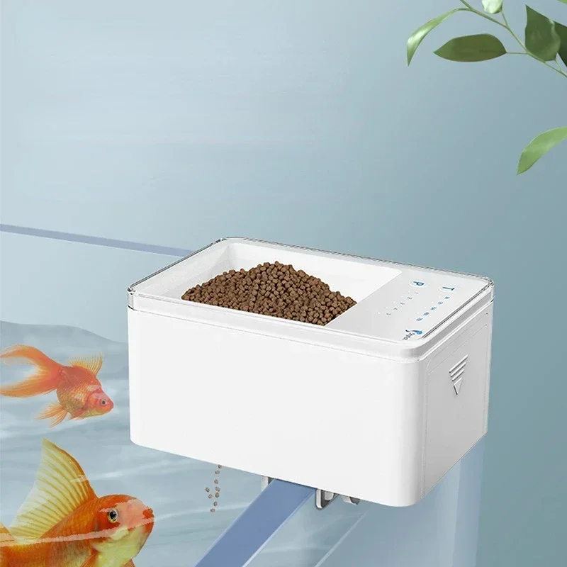 

Timer Pet Tank LED Feeding Automatic Intelligent Fish Aquarium Digital 500ml Food Feeder Dispenser With