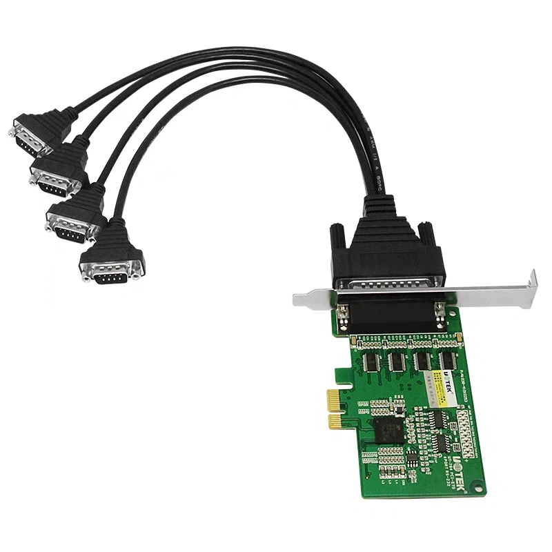 UT-784 Desktop PCI-E To 4-port 232 серийная карта RS232 высокоскоростная Плата расширения связи промышленного класса 
UT-784 Desktop PCI-E To 4-port 232 серийная карта RS232 высокоскоростная Плата расширения связи промышленного класса