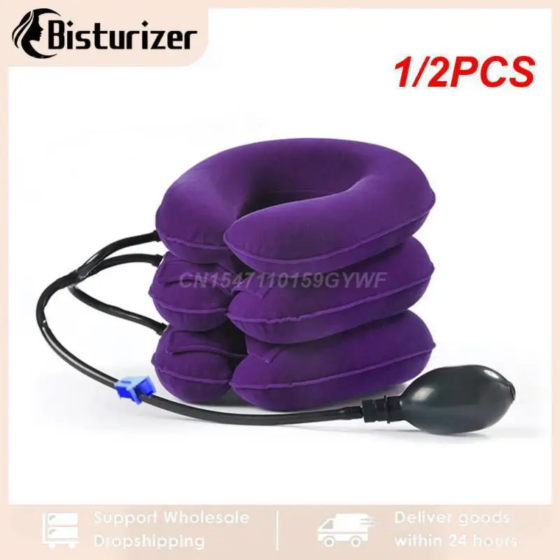 

1/2PCS Neck Stretcher Inflatable Air Cervical Traction Relax 1 Tube House Devices Orthopedic Pillow Collar Pain Relief