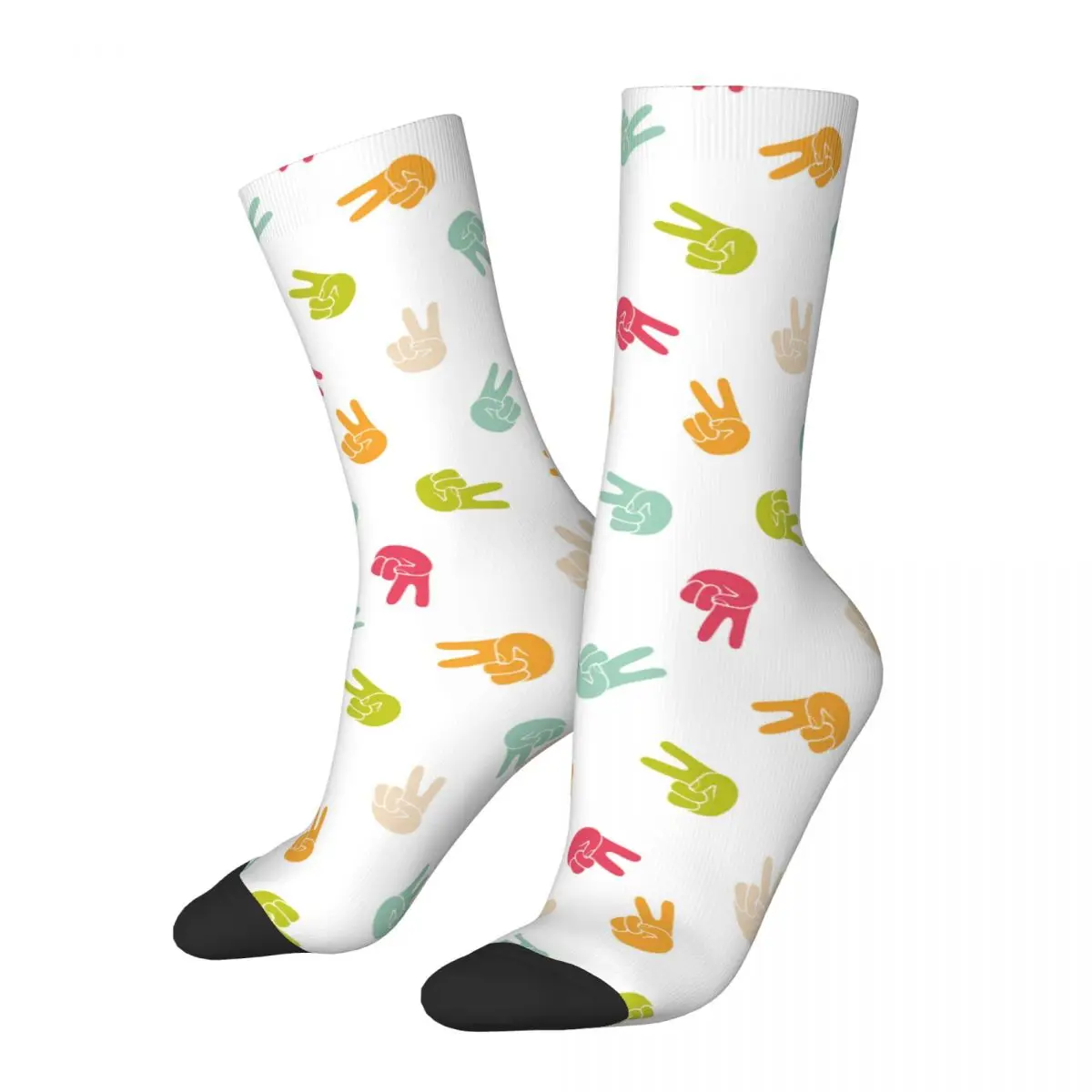 Colorful Hands Gesture Socks Men Women Fashion Socks Harajuku Spring Summer Autumn Winter Stockings Gift
Colorful Hands Gesture Socks Men Women Fashion Socks Harajuku Spring Summer Autumn Winter Stockings Gift