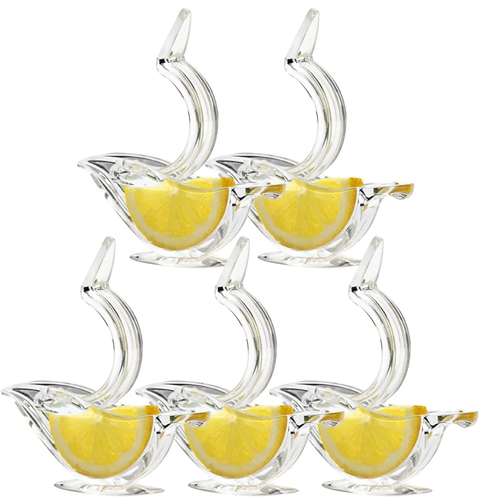

Ручная соковыжималка для лимона, соковыжималка для лимона, акриловая ручная соковыжималка для лимона (5 шт.)