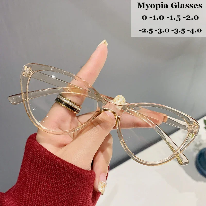 Fashion Trend Myopia Glasses for Women Men Retro Square Cat Eye Frame Minus Eyeglasses Prescription Eyewear Diopter 0 TO -4.0
Fashion Trend Myopia Glasses for Women Men Retro Square Cat Eye Frame Minus Eyeglasses Prescription Eyewear Diopter 0 TO -4.0