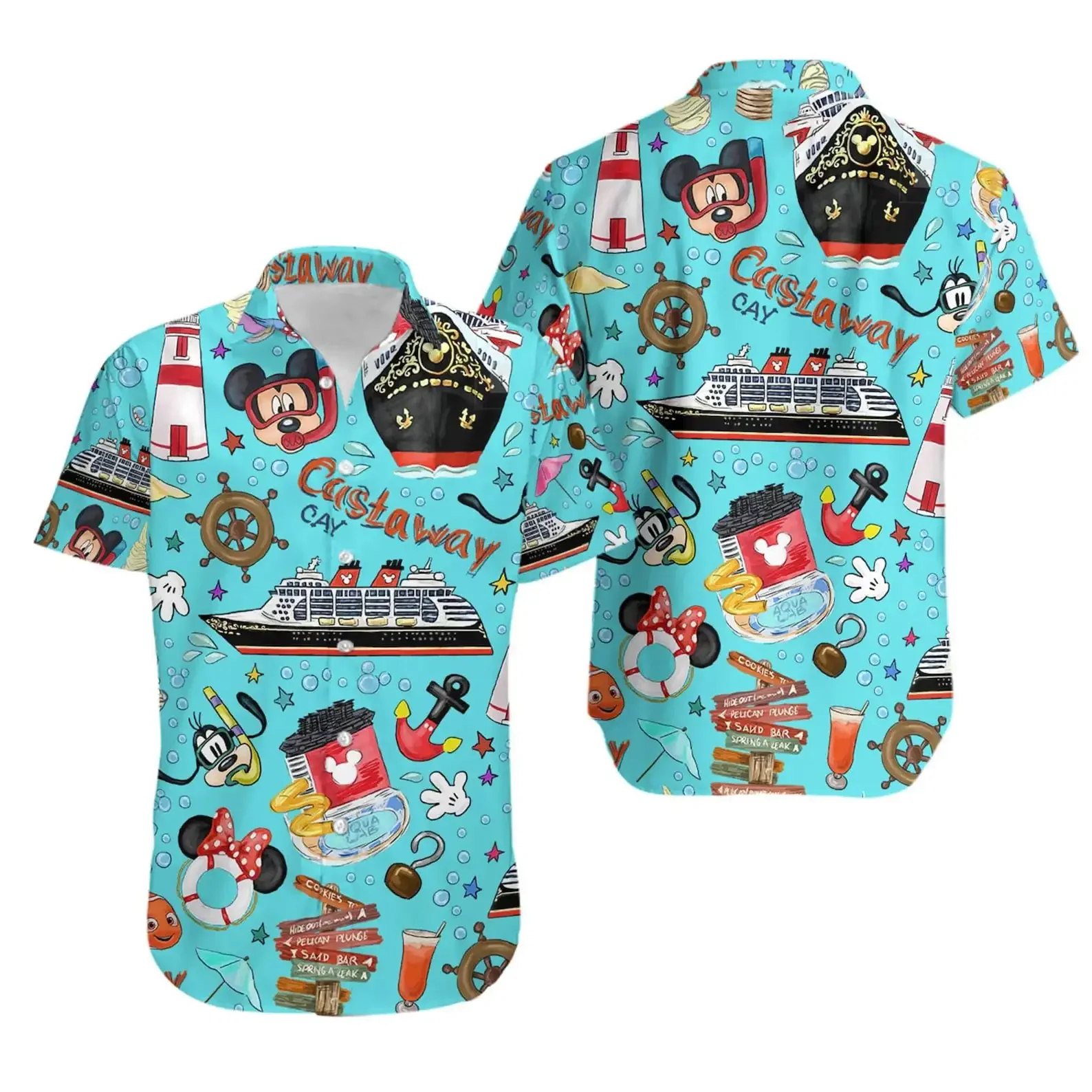 Castaway Cay Hawaiian Shirt Disney Cruise Line Men's Women's Button Up Shirt Casual Beach Shirt Mickey Summer Short Sleeve Shirt
Castaway Cay Hawaiian Shirt Disney Cruise Line Men's Women's Button Up Shirt Casual Beach Shirt Mickey Summer Short Sleeve Shirt