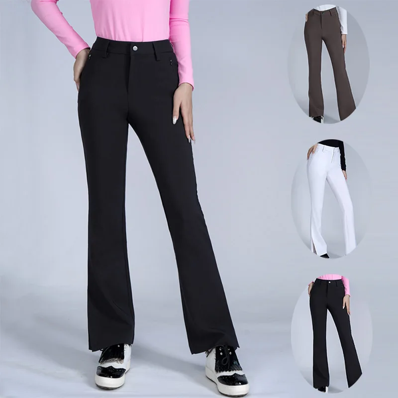 Golfist Women Elastic Golf Pants Ladies Slim Split Flared Trousers Women High-waisted Long Sweatpants Casual Pants Size 2XS-3XL
Golfist Women Elastic Golf Pants Ladies Slim Split Flared Trousers Women High-waisted Long Sweatpants Casual Pants Size 2XS-3XL